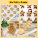 3pcs 30*40cm Reusable Heat Resistant Baking Sheet Oil-proof Paper Cloth Oven Pad Non-stick Baking Mat Kitchen Heat Transfer Tool