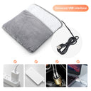 Winter Electric Foot Heating Pad USB Plush Warmer Mat