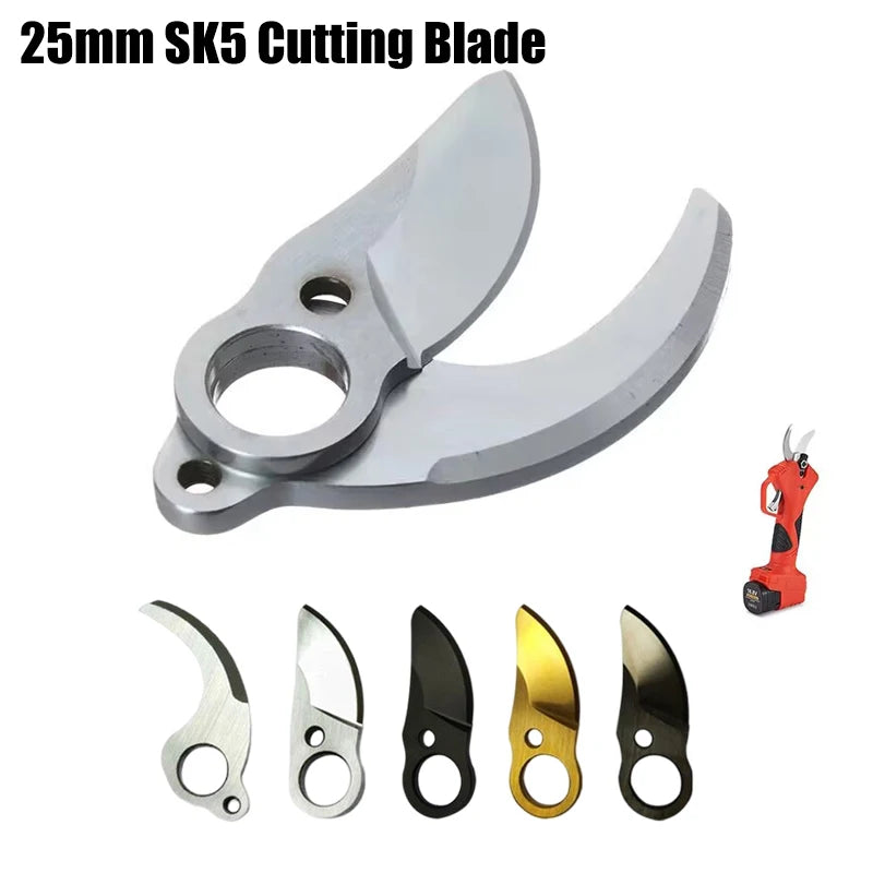 25mm Titanium Gold SK5 Alloy Steel Diamond Cutting Blade for Cordless Electric Pruning Shears