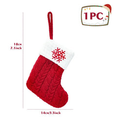 Christmas Alphabet Knitting Socks: Festive Tree Decor & Xmas Gift
