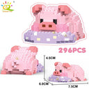 Mini Pig Diamond Building Blocks: DIY City Construction Toys for Children  ourlum.com 04 no box  