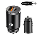 Car Charger Fast Charging for iPhone and  - Top Speed!  ourlum.com PD30W Black  