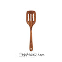 Eco-Friendly Teak Wooden Spatulas for Non-Stick Cookware