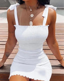 Beach Ready Off-Shoulder White Dress Stylish Summer Mini