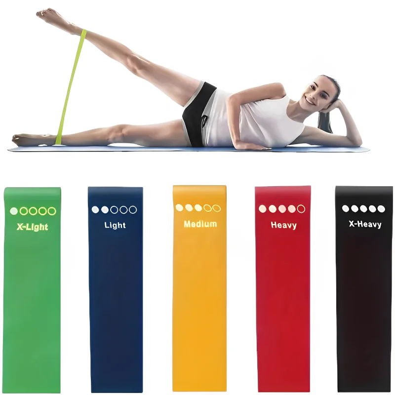 7-Piece TPE Resistance Bands Set for Strength Training and Yoga - Portable Elastic Fitness Equipment for Home and Gym