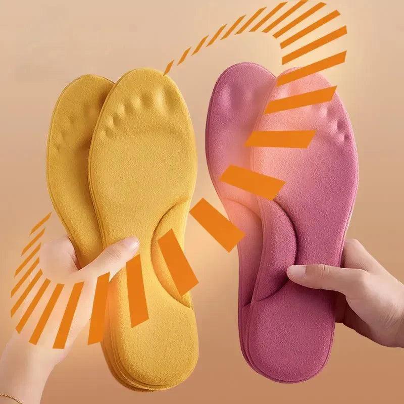 Thermostatic Memory Foam Heated Insoles with Arch Support and Massage - Winter Foot Comfort Solution  ourlum.com   