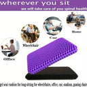 Large Honeycomb Gel Seat Cushion for Pain Relief Ergonomic