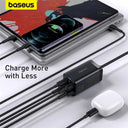 Baseus 65W GaN 4-in-1 Desktop Fast Charger for iPhone, Samsung,  - Efficient Charging Solution  ourlum.com   