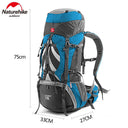 Naturehike Backpack 70L Mountaineering Bag Big Capacity Rucksack