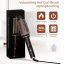 1.5 Inch Hair Curling Iron Brush Ceramic Thermal Brush Tool