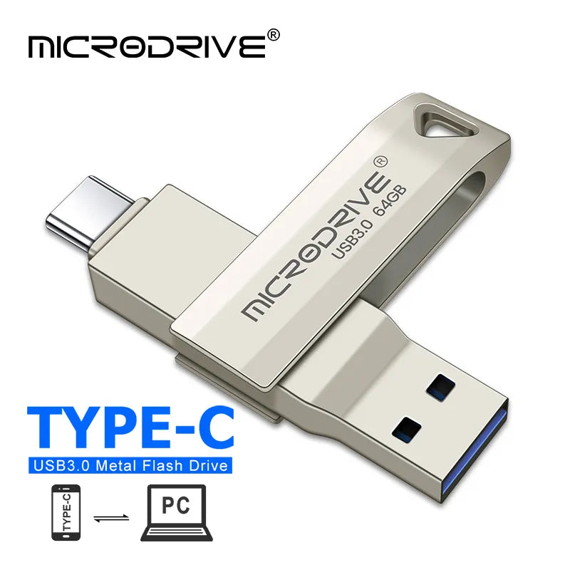 High-Speed USB-C Metal Memory Stick: Secure Data Transfers  ourlum.com   