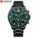 Stylish Stainless Steel Men's Watch with Quartz Movement - Waterproof Sports Chronograph Timepiece for Him by OurLum  OurLum.com A  