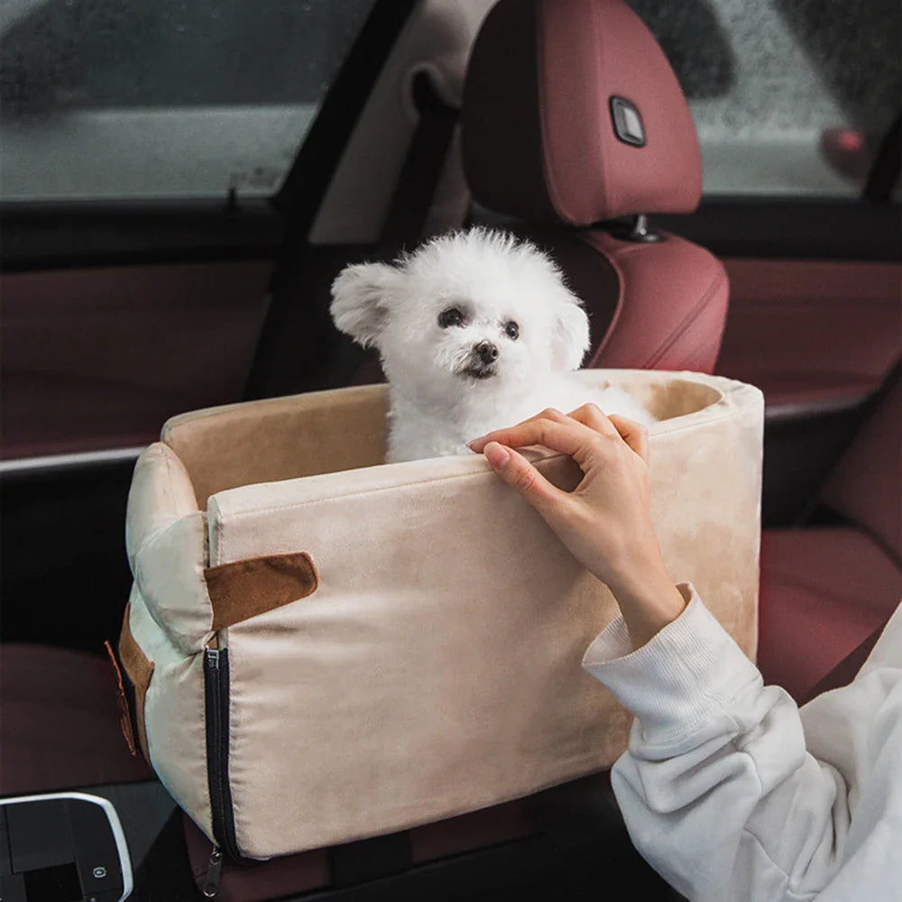 Puppy Cat Bed: Safety Dog Car Seat for Small Dogs - Comfortable & Secure  ourlum.com   