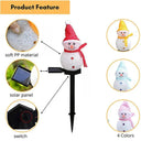 LED Solar Snowman Garden Lights for Festive Pathway Décor