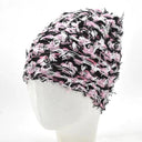 Knit Beanie Hat Stylish Y2K Paragraph Print Warm Cap