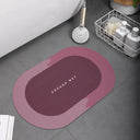 Absorbent Shower Bath Mat: Ultimate Water Absorption & Anti-Slip Safety  ourlum.com D-Red 40x60cm 