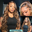 30-32 Inch 250 Density Ombre Body Wave Lace Frontal Wig