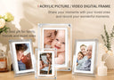 Acrylic Digital Photo Frame 5/7 Inch 1000mAh IPS Screen