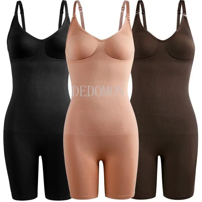 Seamless Women Bodysuit Butt Lifter Shapewear Waist Trainer Body Shaper Strappy-Back Chest Enhancing Corrective Underwear Corset  ourlum.com   