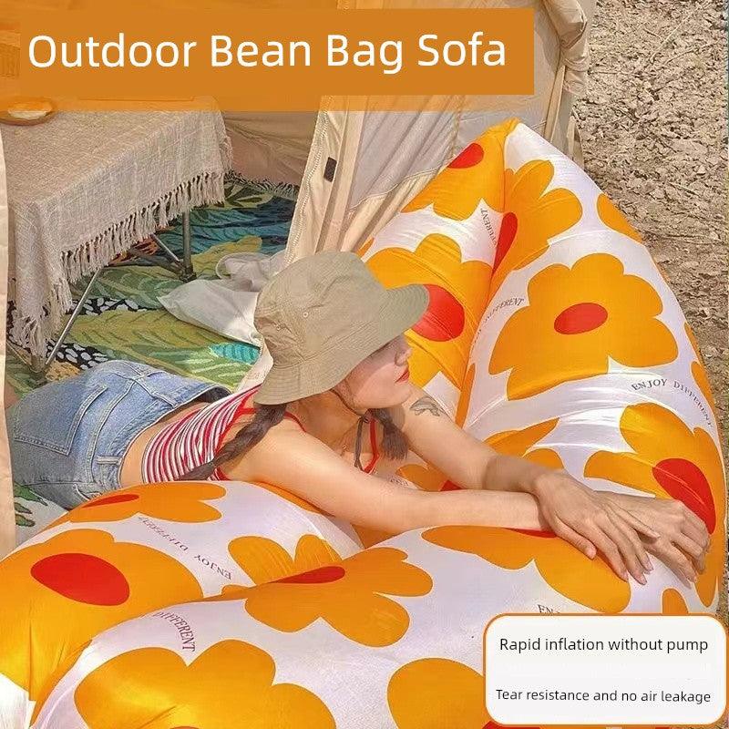 Outdoor Mattress Picnic Camping Carrying Inflatable Sofa