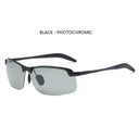 Men Photochromic Polarized Sunglasses Change Color UV400 Eyewear