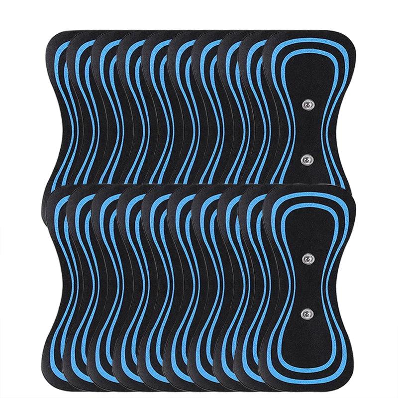 Gel Pads for EMS Neck Massager Trainer Hip Exerciser Replacement Body Massager Patch Muscle Stimulator Sticker Gels Accessories  ourlum.com 6.5x15cm 10pcs  