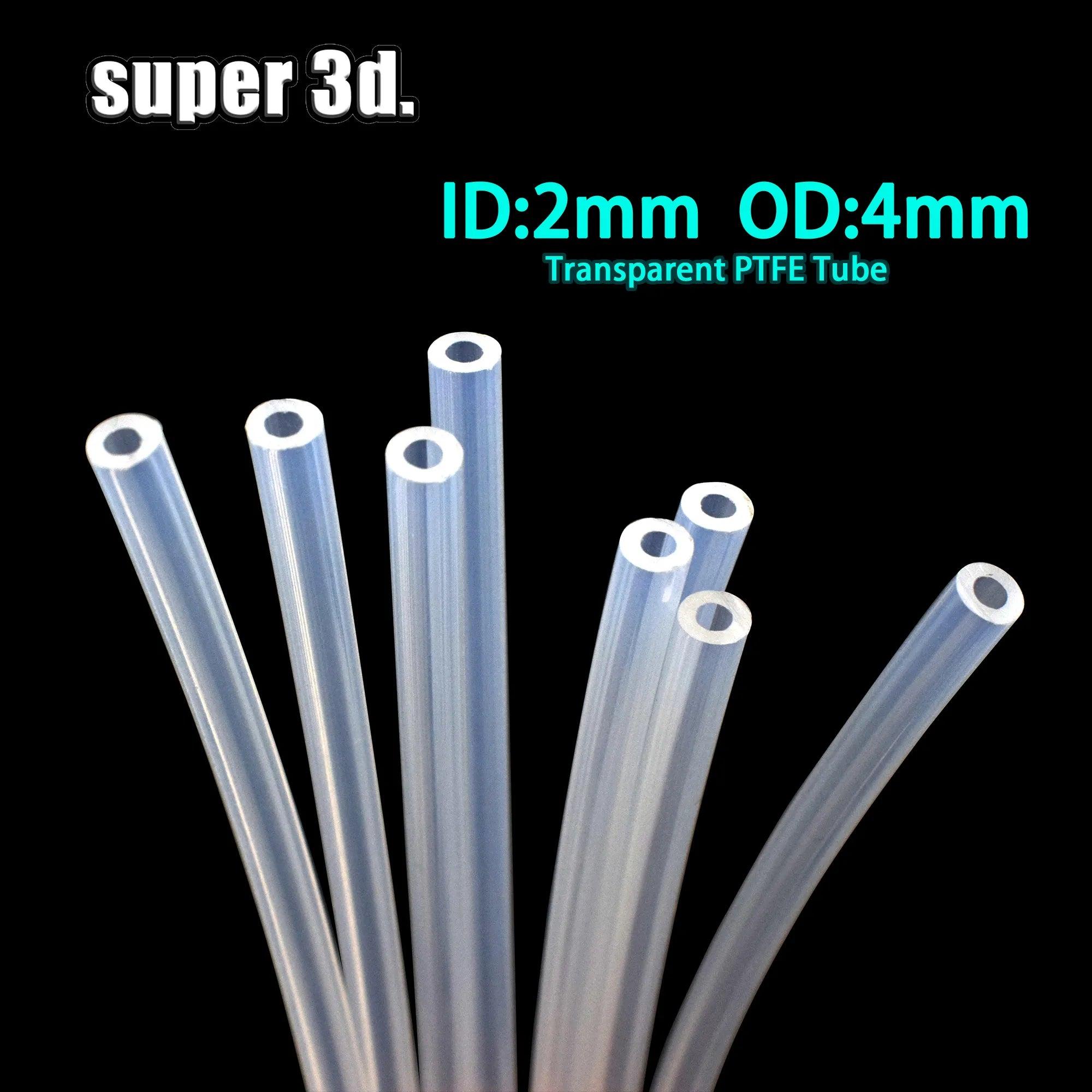 Transparent Teflon PTFE Tube for 3D Printer Bowden Extruder: Upgrade Your Hotend  ourlum.com 1m  