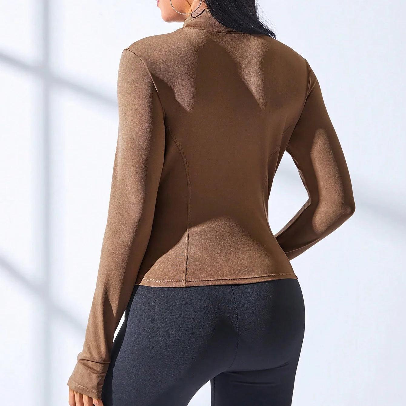 Performance-Enhancing Women's Slim Fit Training Jacket for Yoga, Running, and Sports  ourlum.com   