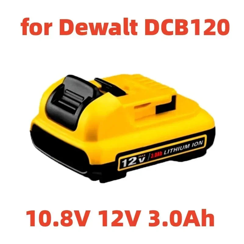 12V 3Ah Replacement Battery for Dewalt DCB120, DCB123, DCB125, Power Tools