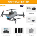  P15 Drone Pro: 8K Dual Camera Quadcopter for Extended Flight Time  ourlum.com Grey Dual 8K-3B  