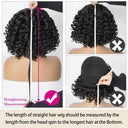 Curly Funmi Rose Wig: Bouncy Bob With Bangs for Women