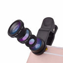 3in1 Fisheye Wide Angle Micro Camera Lens for IPhone Xiaomi Redmi 3IN1 Zoom Fish Eye Len on Smartphone Lenses with Phone Clip