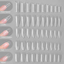 False Nail Extension Kit with Gel Tips & Tools for Professionals