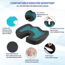 U-Shaped Gel Memory Foam Coccyx Cushion for Travel Comfort