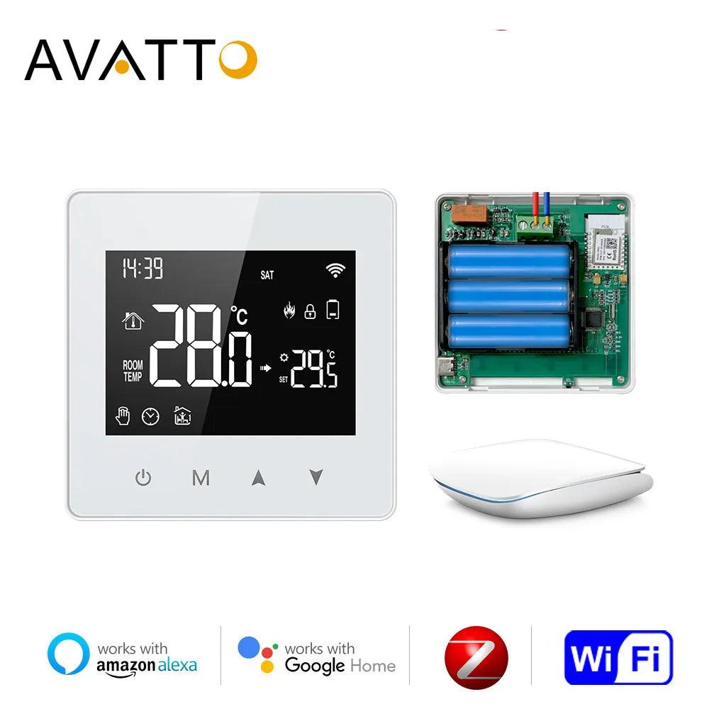 AVATTO Smart Thermostat: WiFi Zigbee Temperature Controller for Gas Boiler  ourlum.com   