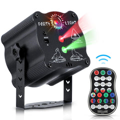 Mini RGB Laser Projector Stage Light DJ Disco LED Lamp UV Sound Strobe Stage Effect Wedding Xmas Holiday Party