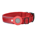 Anti-Lost Pet Dog Collar with Apple Airtag Tracker: Waterproof Reflective Design  ourlum.com red S(30-37cm) United State