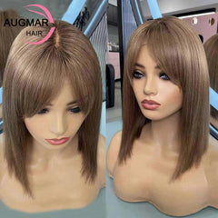 Chestnut Brown Bob Lace Front Wig: Stylish & Affordable Hairpiece