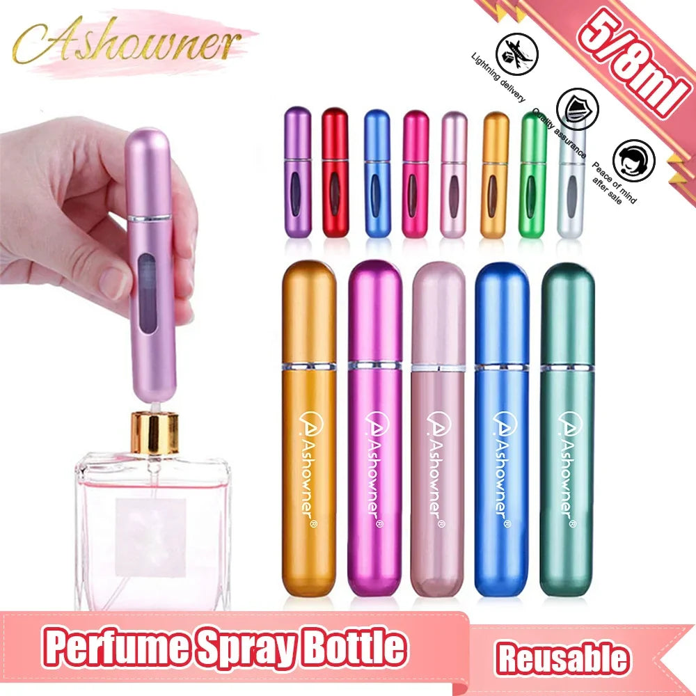 Mini Aluminum Atomizer Perfume Spray: Portable, Eco-Friendly, Durable Fragrance Container