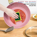 Nonstick Eco-Friendly Frying Pan with Woodgrain Handle