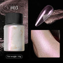 Aurora Chrome Nail Art Kit: Radiant Glitter & Mirror Pigment