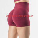 High Waist Scrunch Butt Seamless Yoga Shorts for Women - Push Up Athletic Gym Workout Bottoms