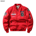 Bomber Jacket Ma1 Air Force Pilot Men Thick Fleece Coat