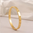 European American Stainless Steel Cross Pattern Bracelet Women Men Gold Silver Couple Gift