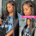 Luxury 13X4 HD Lace Frontal Wig Brazilian Straight Hair