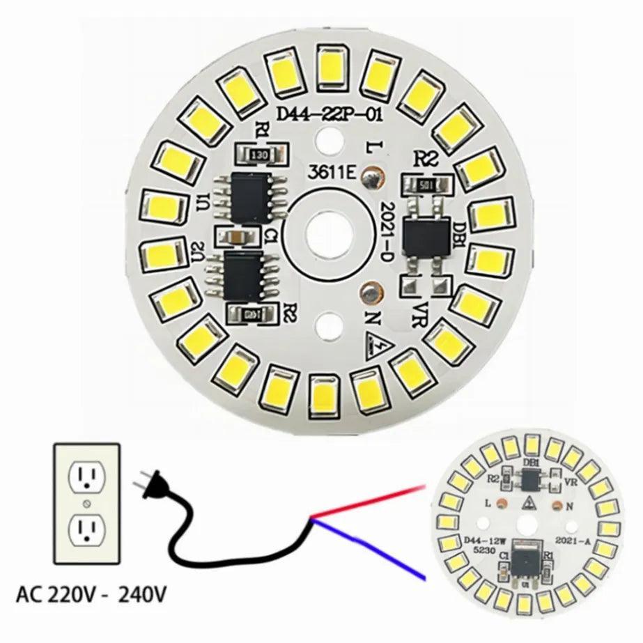 Circular LED Bulb Patch Light Module with Heat Dissipation and Surge Protection  ourlum.com   