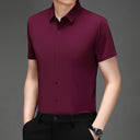 Men's Ultra Stretch Short Sleeve Shirt Business Casual Wear