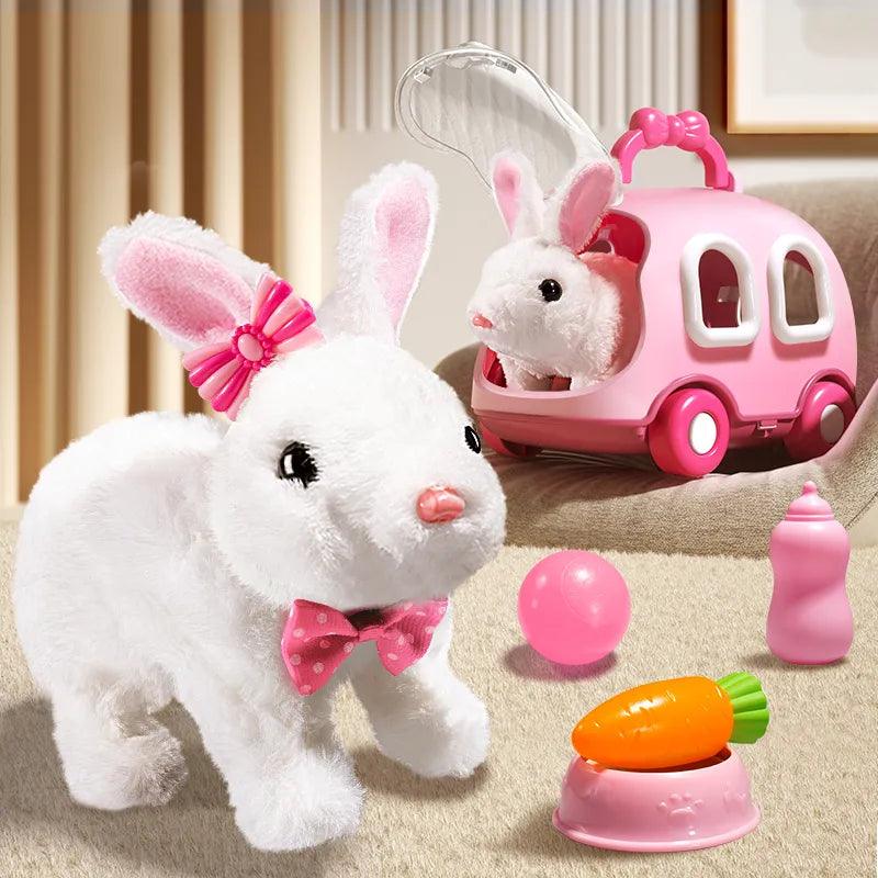 Children's Interactive Rabbit Electronic Pet: Soft, Educational, Customizable Fun & Perfect Gift  ourlum.com   