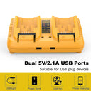 Fast-Dual DCB118 DCB102 Battery Charger for Dewalt Tools