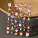 5D Christmas Nail Art Stickers for Creative Holiday Manicures